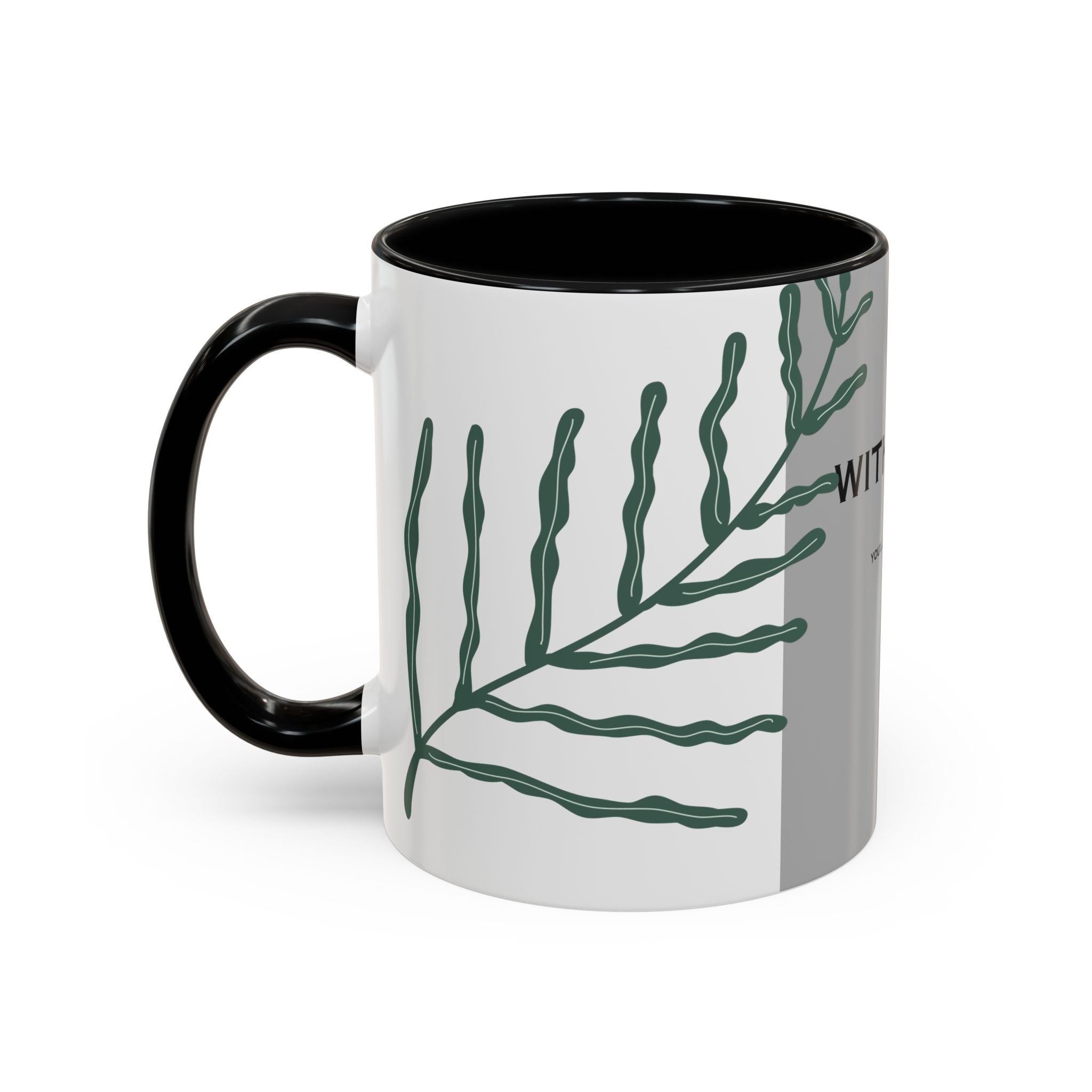 “WITH TIME” Accent Coffee Mug (11, 15oz)