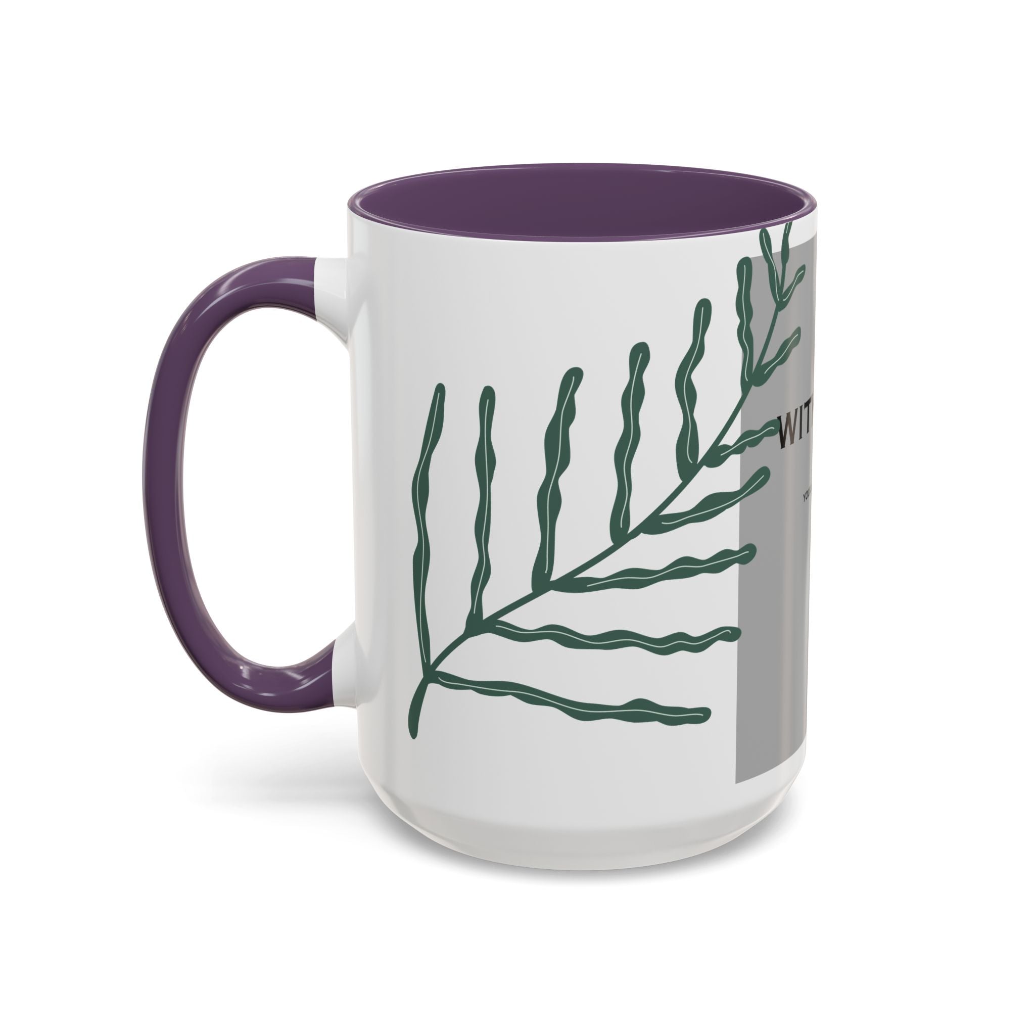 “WITH TIME” Accent Coffee Mug (11, 15oz)