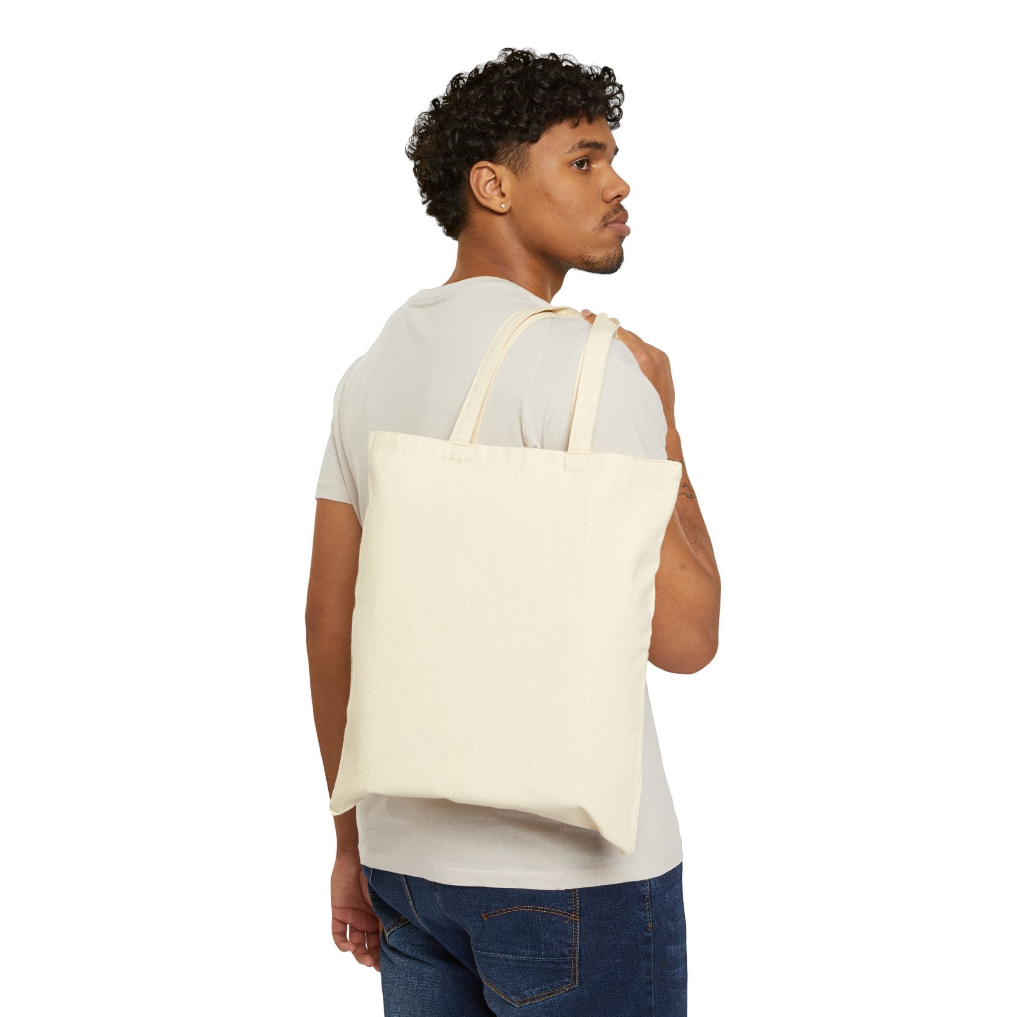 “ LIFE” Cotton Canvas Tote Bag