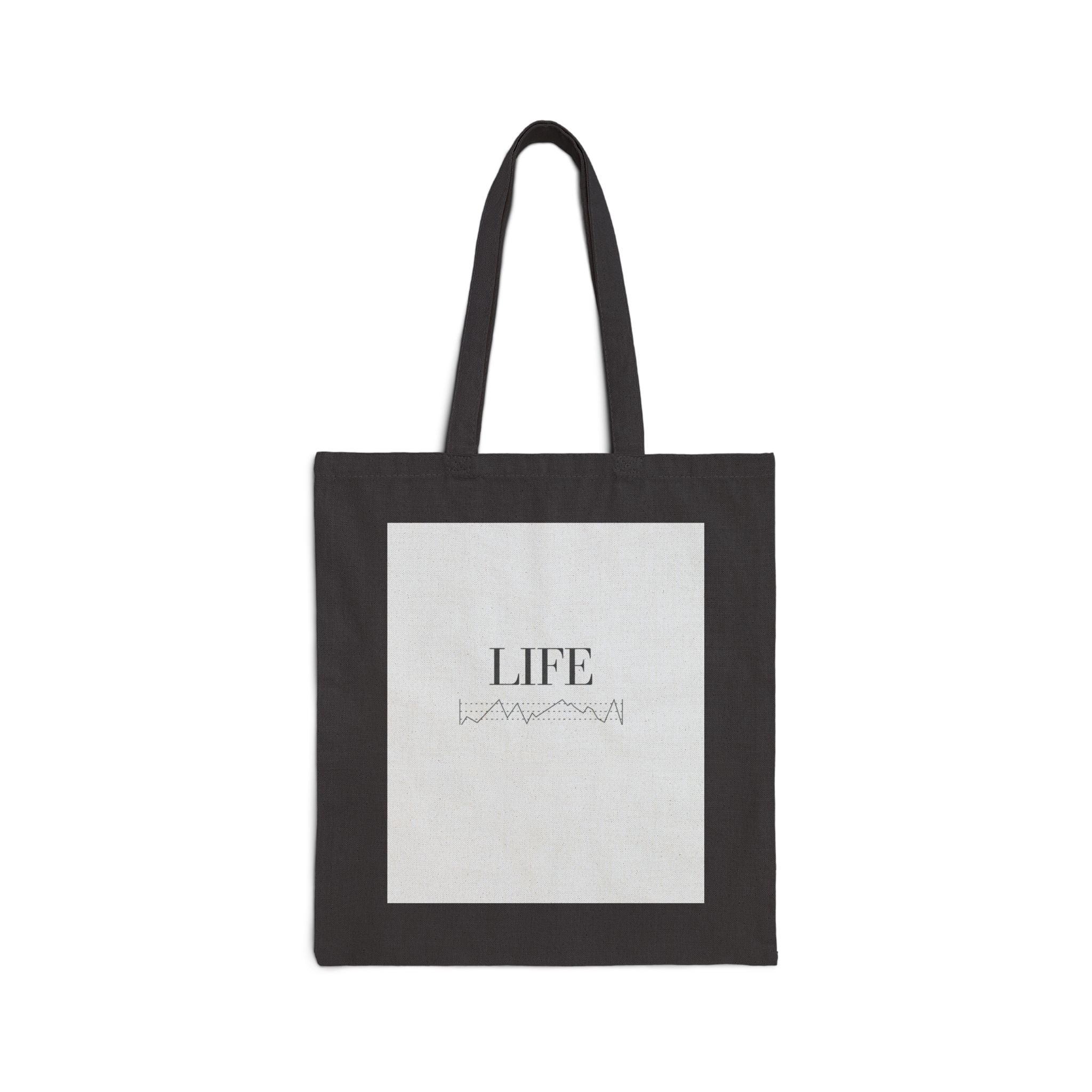 “ LIFE” Cotton Canvas Tote Bag
