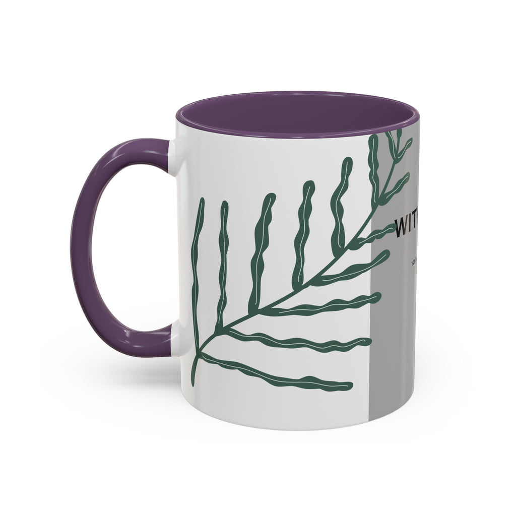 “WITH TIME” Accent Coffee Mug (11, 15oz)