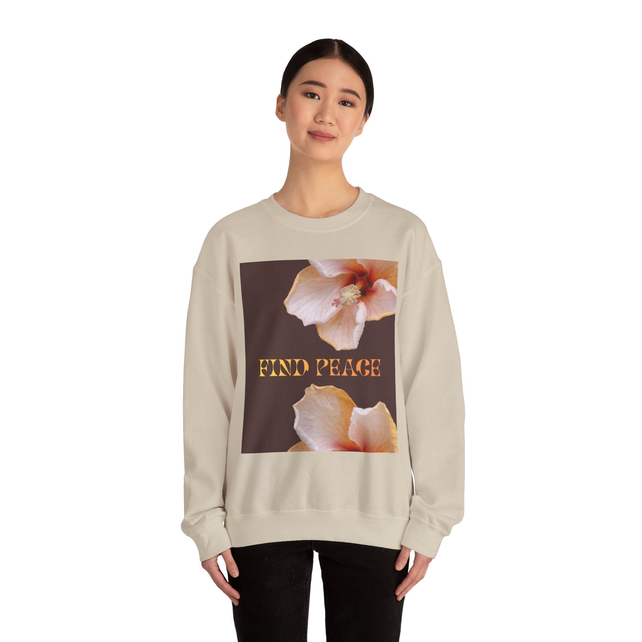“FIND PEACE/ WITHIN YOU” 
Unisex Heavy Blend™ Crewneck Sweatshirt