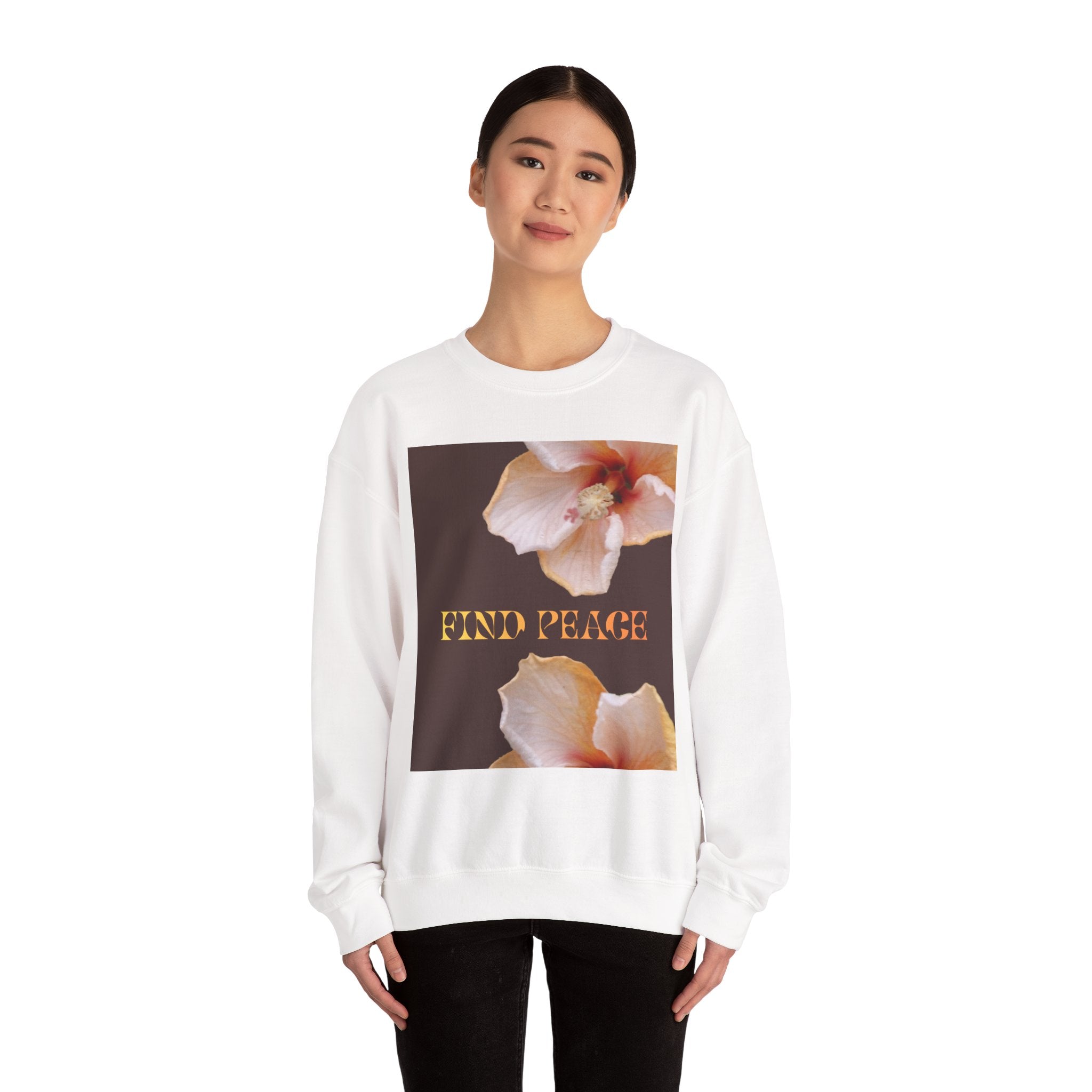 “FIND PEACE/ WITHIN YOU” 
Unisex Heavy Blend™ Crewneck Sweatshirt