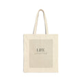 “ LIFE” Cotton Canvas Tote Bag