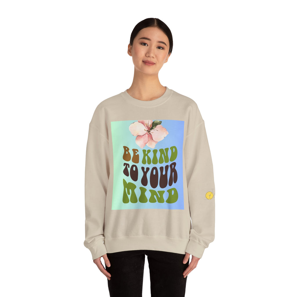 “BE KIND TO YOUR MIND” Unisex Heavy Blend™ Crewneck Sweatshirt